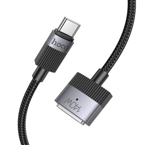 Kábel USB C to Mag3 Hoco 5A 140W mágneses 1,8 m U141 fekete