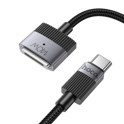 Kábel USB C to Mag3 Hoco 5A 140W mágneses 1,8 m U141 fekete