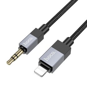   Kábel AUX Jack 3,5 mm (férfi) Lightning (férfi) Hoco 1 m UPA32A fekete
