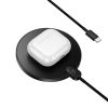 Vezeték nélküli töltő Hoco 15W kábellel USB C és digitális kijelzővel CW62 fekete