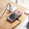 Vezeték nélküli töltő Hoco 15W kábellel USB C és digitális kijelzővel CW62 fekete