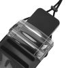 Waterproof case for mobile phone Hoco IP68 240 x 120 x 15 mm HX53 black