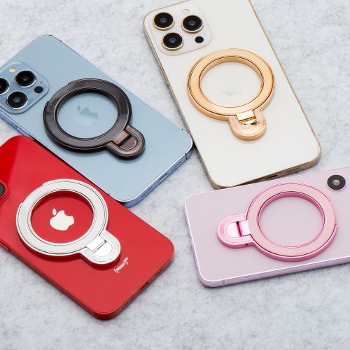 Phone stand CIRCLE - felragasztható - rózsaszín