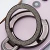 Phone stand CIRCLE GLITTER - felragasztható - fekete