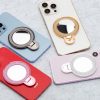 Phone stand CIRCLE MIRROR - felragasztható - fekete