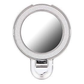 Phone stand CIRCLE MIRROR - öntapadós - ezüst