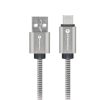 Kábel USB A - USB C Forcell F-Energy QC4.0 3A 66W Fém 1 m C234 ezüst