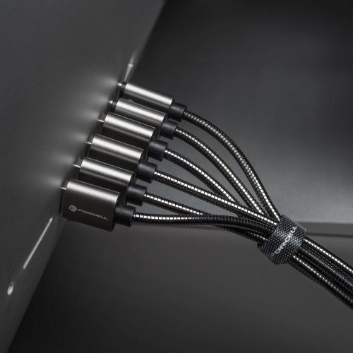 Kábel USB A - USB C Forcell F-Energy QC4.0 3A 66W Fém 1 m C234 ezüst