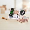 FORCELL F-ENERGY Mag Mirror 15W 3 in 1 wireless charger compatible with MagSafe / Apple Watch / Samsung Watch / Airpods pink