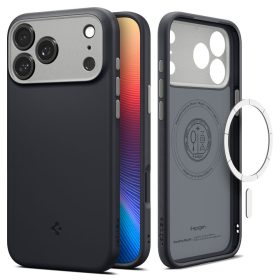   SPIGEN tok NANO POP MAG kompatibilis MagSafe számára IPHONE 17 Pro Max fekete szezám