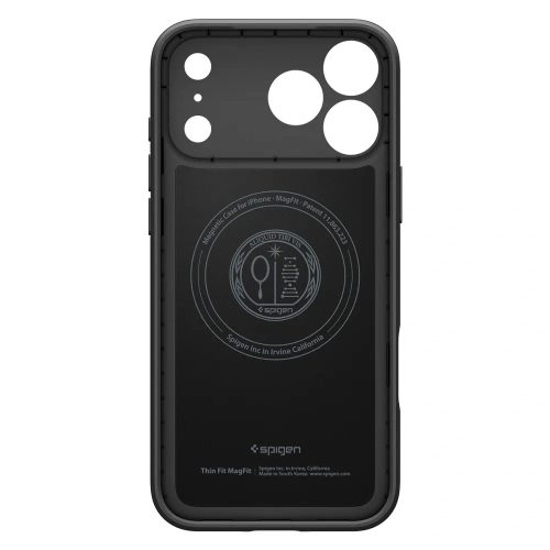 SPIGEN tok THIN FIT MAG kompatibilis a MagSafe-val/vel a IPHONE 17 Pro Max fekete