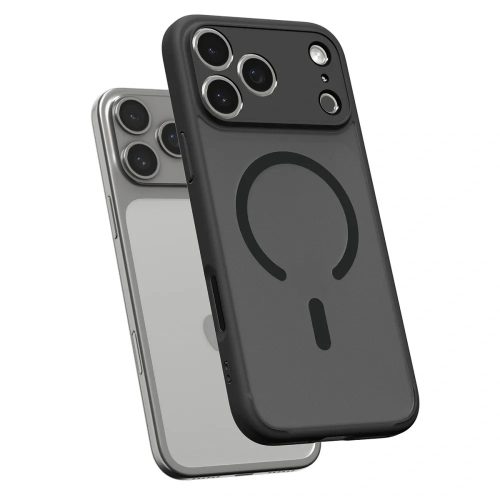SPIGEN tok ULTRA HYBRID MAG kompatibilis MagSafe számára IPHONE 17 Pro Max fagyos fekete