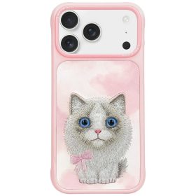   NIMMY tok BIG EYED PET 2.0 Macska számára IPHONE 17 Pro Max rózsaszín