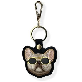   NIMMY tok trackerhez / kulcstartóhoz GLASSES COOL DOG fekete