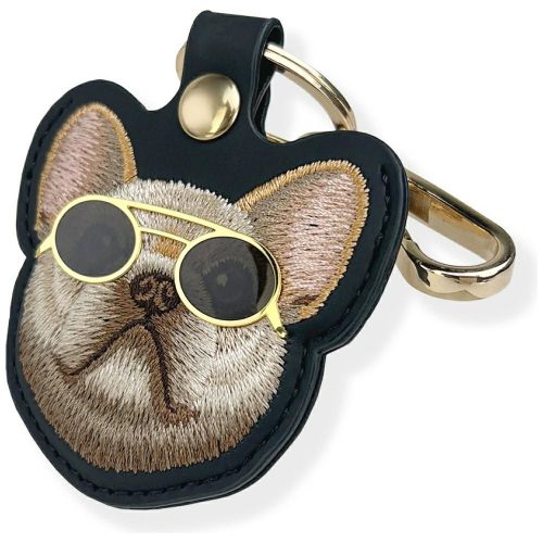 NIMMY tok trackerhez / kulcstartóhoz GLASSES COOL DOG fekete