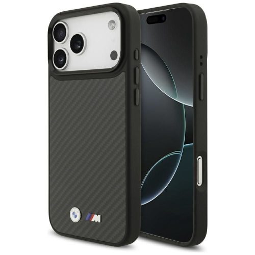 BMW tok IPHONE 17 Pro Max kompatibilis a MagSafe BMHMP17X24CFMMK (Kevlar Matt) fekete színben