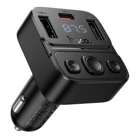   Autós Bluetooth adó Hoco USB A + USB C QC PD 35W E87 fekete