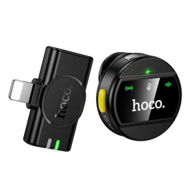 Vezeték nélküli mikrofon Lightning Hoco L21 fekete