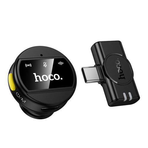 Vezeték nélküli mikrofon USB C Hoco L21 fekete