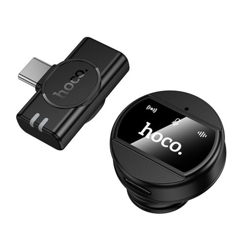 Vezeték nélküli mikrofon USB C Hoco L21 fekete