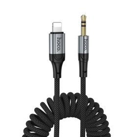 Kábel AUX Jack 3,5 mm to Lightning Hoco 1,5 m UPA33A fekete