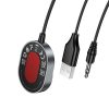 Vezeték nélküli autós vevő Hoco AUX Bluetooth kábellel Jack 3,5 mm E150 fém szürke