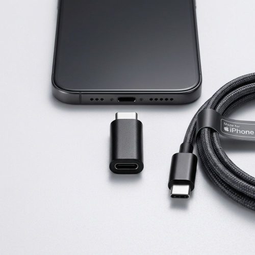 Adapter Micro USB to Type C Blue Star - black
