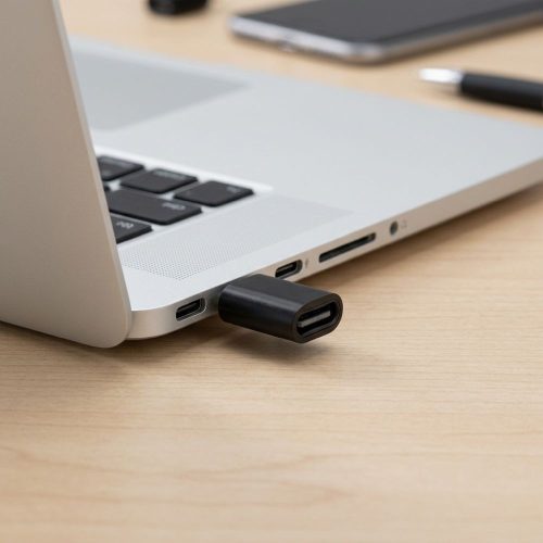 Adapter Type C to Micro USB Blue Star - black