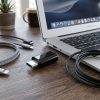 Adapter Type C to Micro USB Blue Star - black