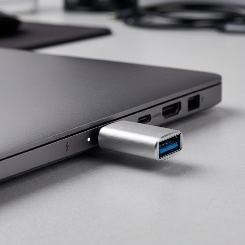 Adapter Type C to USB A 3.0 Blue Star - white