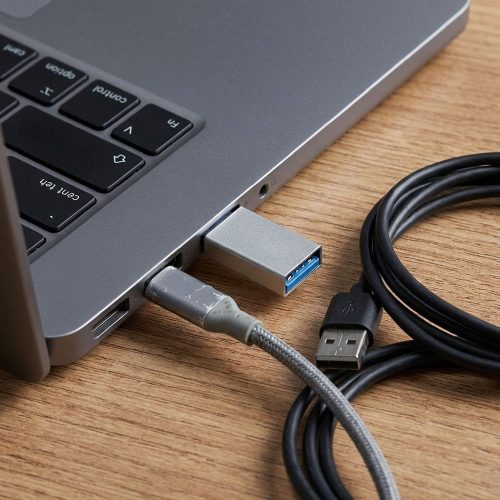 Adapter USB A 3.0 to Type C Blue Star - white