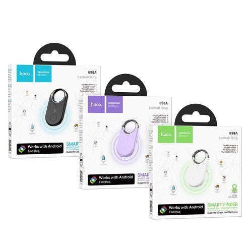 Locator compatible with Google Find My Device Hoco E98A pearl white