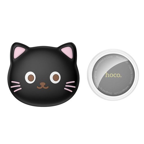 Locator compatible with Apple Find My Hoco Cat shape E91D black