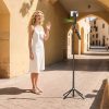 Selfie stick Hoco tripod with remote control 360 degree with auto face tracking K32 black