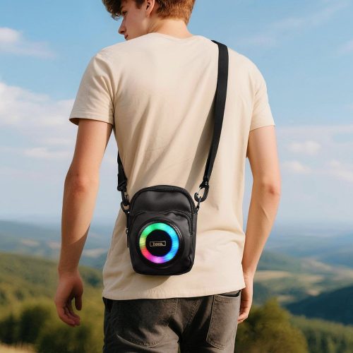 Speaker bluetooth 8W 3h shoulder bag shape 1,5L Hoco HC41 black