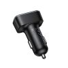 Car charger Hoco with LCD 2xUSB A + 1xUSB C PD QC3.0 42W Z63A black