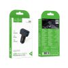 Car charger Hoco with LCD 2xUSB A + 1xUSB C PD QC3.0 42W Z63A black