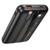 Powerbank Hoco 10000 mAh QC PD 22,5W with built-in cables USB C + Lightning Q37 black