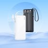 Powerbank Hoco 10000 mAh 2A with four built-in cables USB A + USB C+ Lightning + Micro USB J146 black