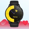 Smartwatch TITMO O-200 (GPS, AMOLED, bluetooth call, silicone strap) black