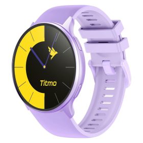   Smartwatch TITMO O-200 (GPS, AMOLED, bluetooth call, silicone strap) lavender