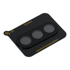   5D Full Glue Camera Tempered Glass - for Samsung Galaxy A57 Black
