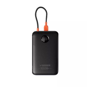   Powerbank 10000 mAh with built-in cable USB C QC3.0 PD 2A 22,5W K1C W1189 black