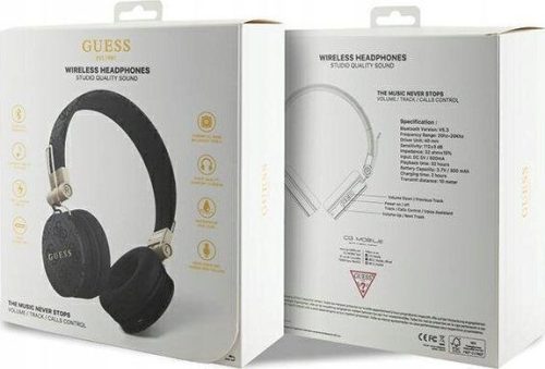 Wireless headphones Guess Metal Logo GUBH704GEMK black