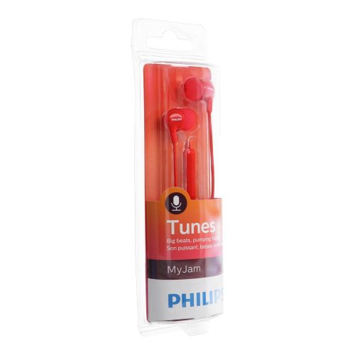 Wired eaphones jack 3,5 mm PHILIPS SHE3555RD red