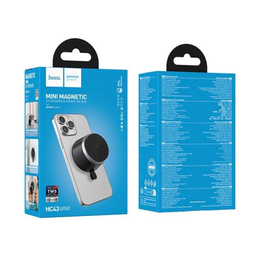Speaker bluetooth 8W 3h Hoco with built-in magnet block HC43 black