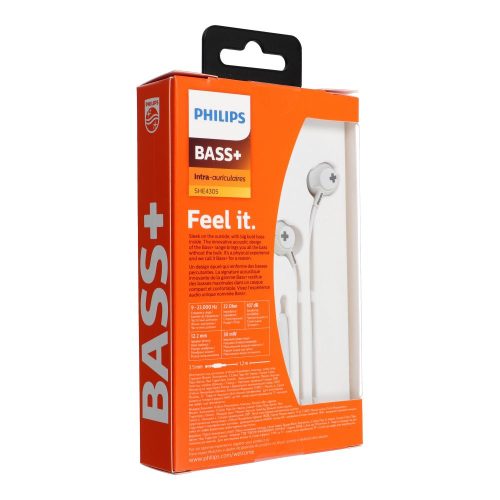 Wired earphones jack 3,5mm PHILIPS SHE4305WT białe
