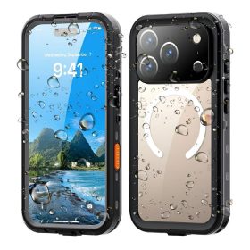   Waterproof case SHELLBOX DOT compatible with MagSafe for IPHONE 17 Pro Max black
