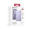 Powerbank compatible with MagSafe Forcell F-Energy Slim F5K9 QC4.0 PD3.0 15W 5000 mAh purple