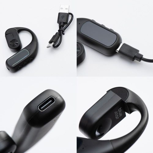 Wireless mono headset Blue Star Hook black